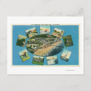 Grüße von mit Landschaftlichen Aussichten Santa Cr Postkarte