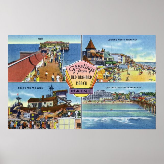 Grüße von mit Landschaftlicher Aussicht 2 Poster (Vorne)