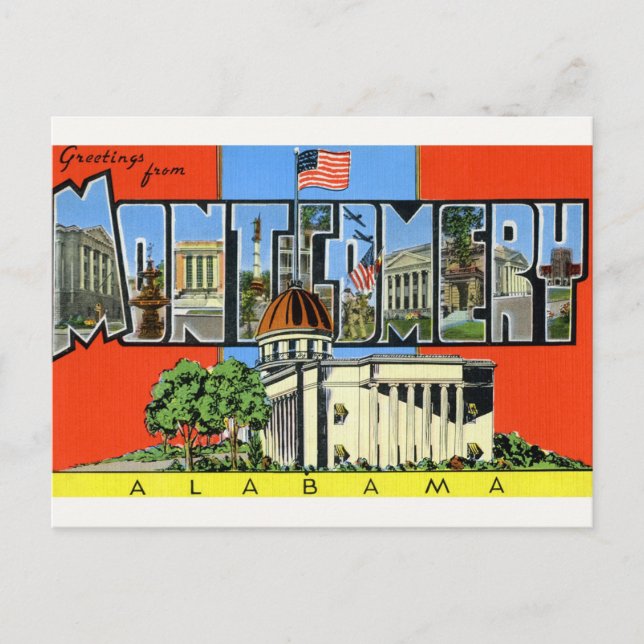 Grüße von Montgomery, AL Postcard Postkarte (Vorderseite)