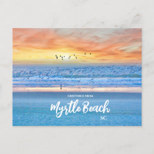 Grüße von Myrtle Beach, SC Landschaftlich Postcard Postkarte