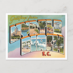 Grüße von Myrtle Beach, South Carolina Reise Postkarte