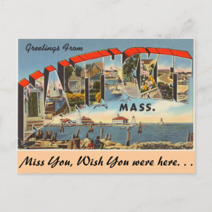 Grüße von Nantucket Postkarte
