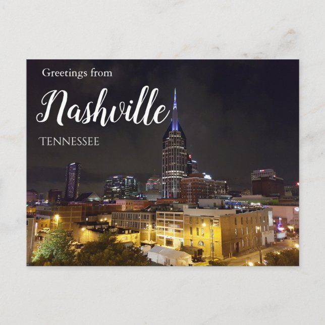 Grüße von Nashville Tennessee Postcard Postkarte (Vorderseite)