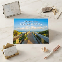Grüße von Neapel Florida Beach Postcard