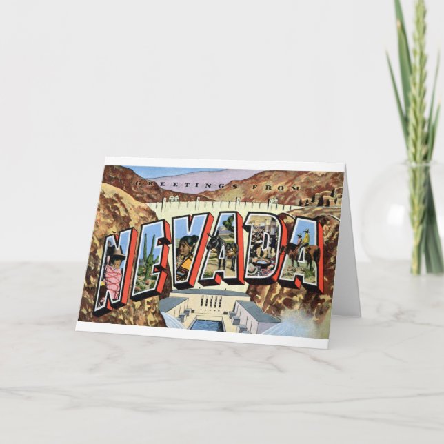 Grüße von Nevada Karte (Vorderseite)