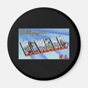 Grüße von Newark New-Jersey Magnet