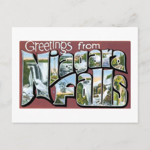 Grüße von Niagara Falls! Postkarte
