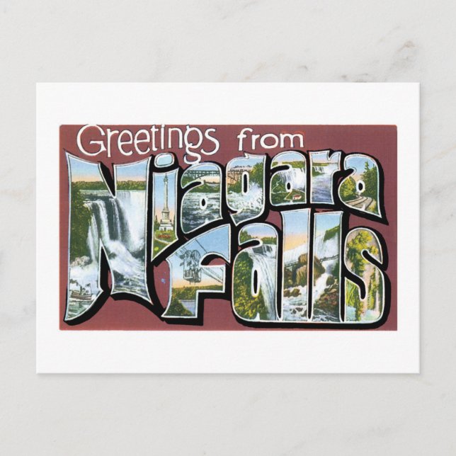 Grüße von Niagara Falls! Postkarte (Vorderseite)
