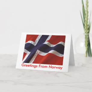 Grüße von Norwegen Karte