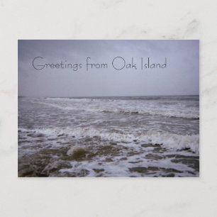 Grüße von Oak Island Seashores Postkarte