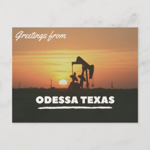 Grüße von Odessa Texas Postcard Postkarte