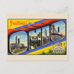 Grüße von Ohio Große Briefkarte Postkarte