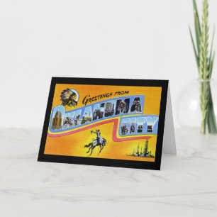 Grüße von Oklahoma City Oklahoma Karte