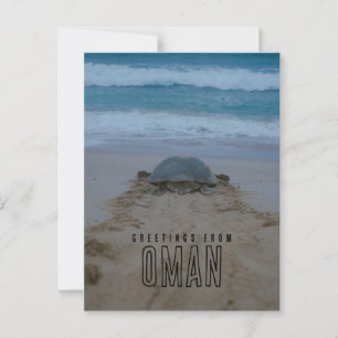 Grüße von oman postkarte