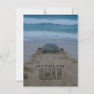 Grüße von oman postkarte