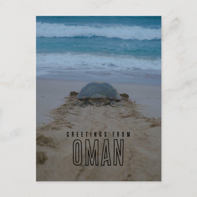 Grüße von oman postkarte (Vorderseite)