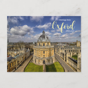 Grüße von Oxford England Reise-Postkarte   Postkarte