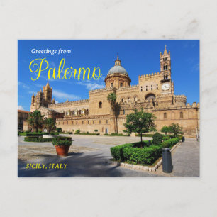 Grüße von Palermo Postcard Italien Postkarte