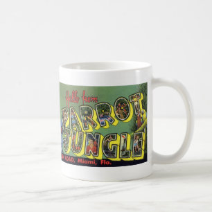 Grüße von Parrot Jungle Vintage Postkarten Tasse