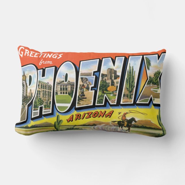 Grüße von Phoenix Arizon Lendenkissen (Vorderseite)