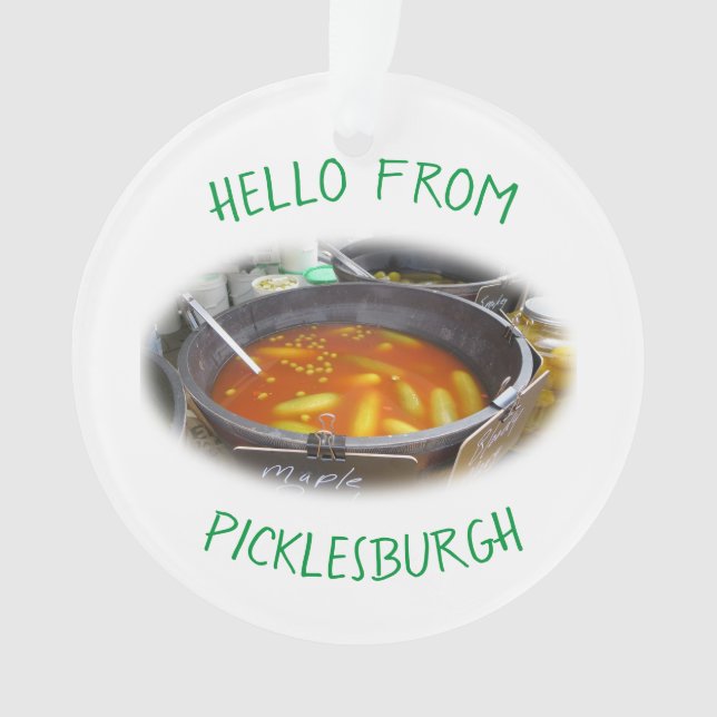 Grüße von Picklesburgh Ornament (Vorderseite)