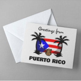 Grüße von Puerto Rico Coqui Frog Travel Postkarte