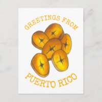 Grüße von Puerto Rico Fried Plantains Bananas