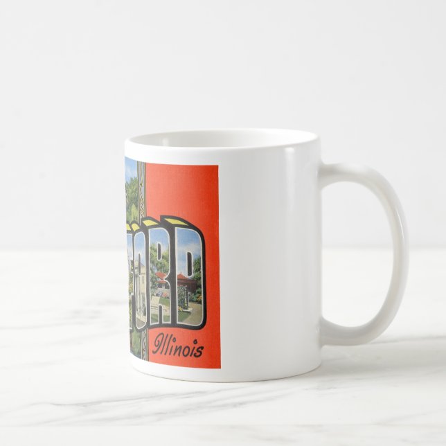 Grüße von Rockford Illinois Kaffeetasse (Rechts)