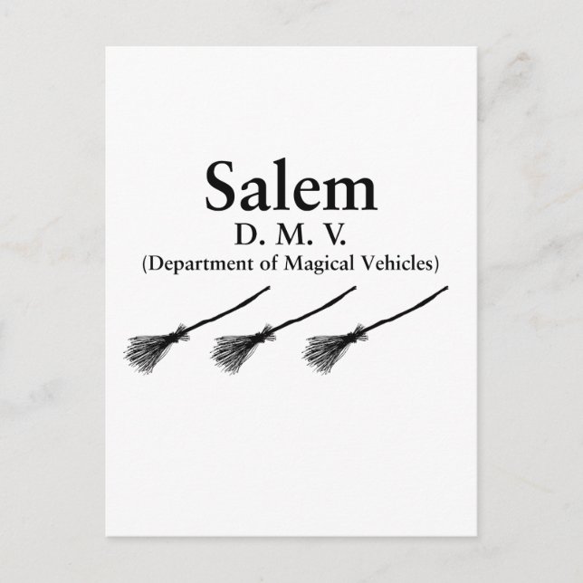 Grüße von Salem Postkarte (Vorderseite)