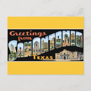 Grüße von San Antonio Postcard Postkarte