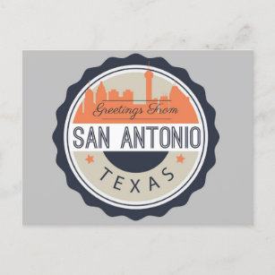 Grüße von San Antonio Texas USA Postcard Postkarte