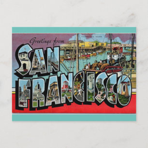 Grüße von San Francisco California Travel Postkarte