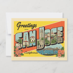 "Grüße von San Jose California Postkarte