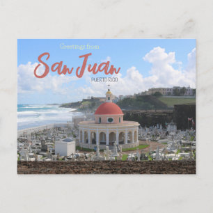Grüße von San Juan Puerto Rico Postkarte