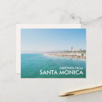 Grüße von Santa Monica Postkarte