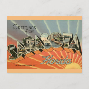 Grüße von Sarasota Florida Postcard Postkarte