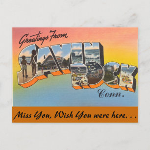 Grüße von Savin Rock Postkarte