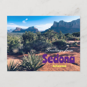 Grüße von Sedona Arizona Landschaftliche Postkarte
