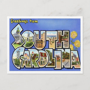 Grüße von South Carolina Postkarte