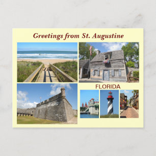 Grüße von St. Augustine, Florida Postkarte