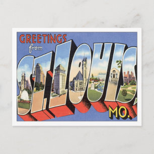 Grüße von St.Louis Missouri Postkarte