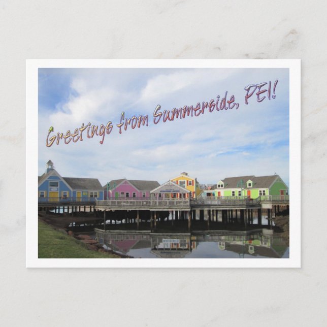 Grüße von Summerside, PEI! Postkarte (Vorderseite)