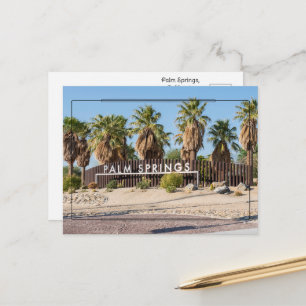 Grüße von Sunny Palm Springs, Kalifornien Postkarte