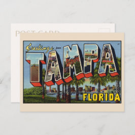 Grüße von Tampa Florida Vintage Postkarte