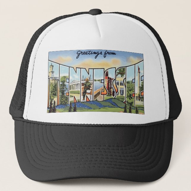 Grüße von Tennessee, Vintag Truckerkappe (Vorderseite)