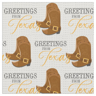 Grüße von Texas Cowboy Boots Stoff