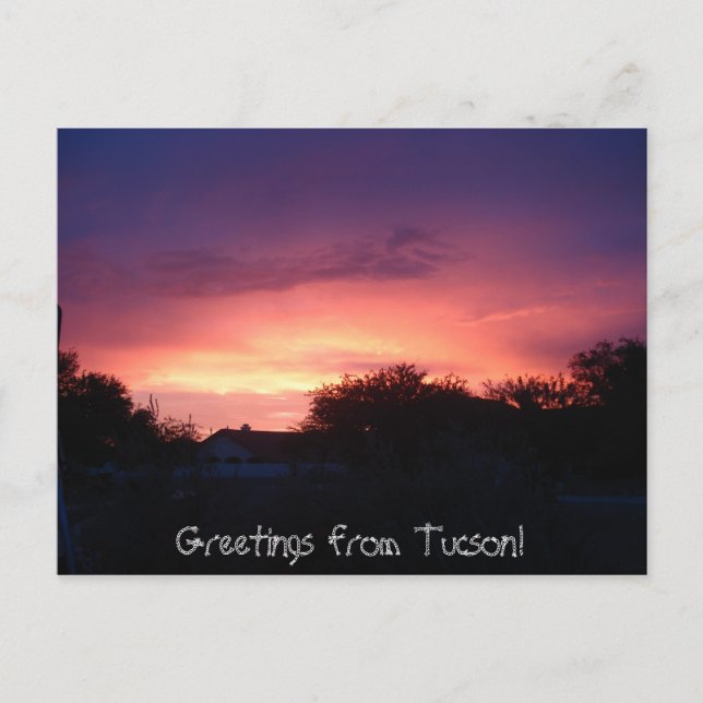 Grüße von Tucson! Postkarte (Vorderseite)