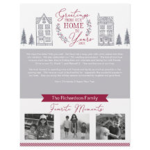 Grüße von unserer Zuhause bis Weihnachten der ganz