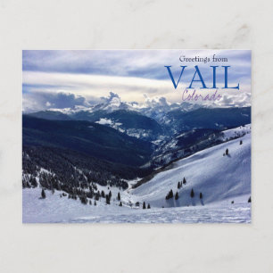 Grüße von Vail Colorado Postcard Landschaftlich Postkarte