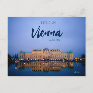 Grüße von Vienna Austria Postcard Belvedere Postkarte
